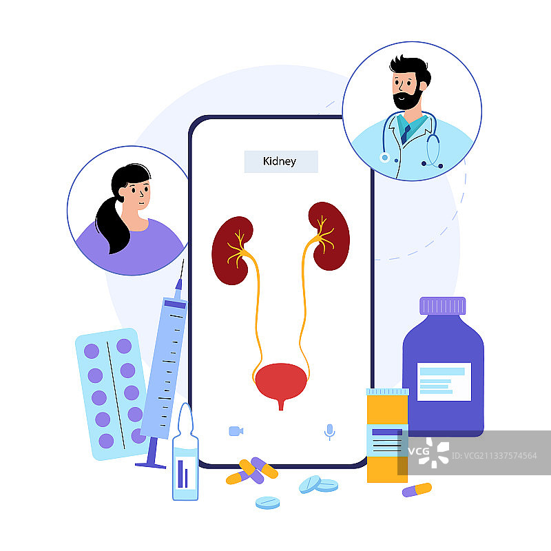 肾脏疾病概念图片素材