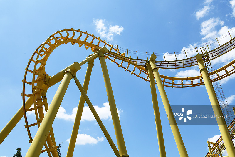 山东泰安方特欢乐世界过山车项目图片素材