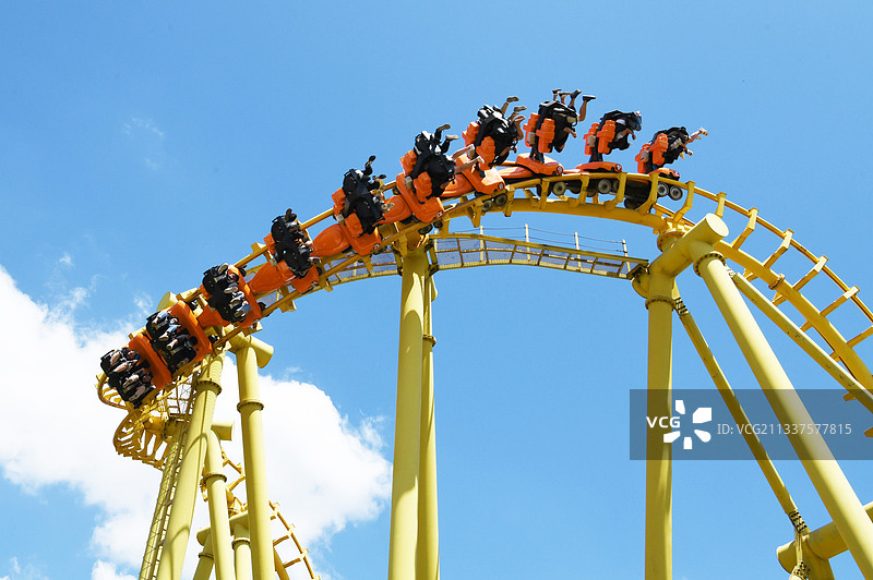 山东泰安方特欢乐世界过山车项目图片素材