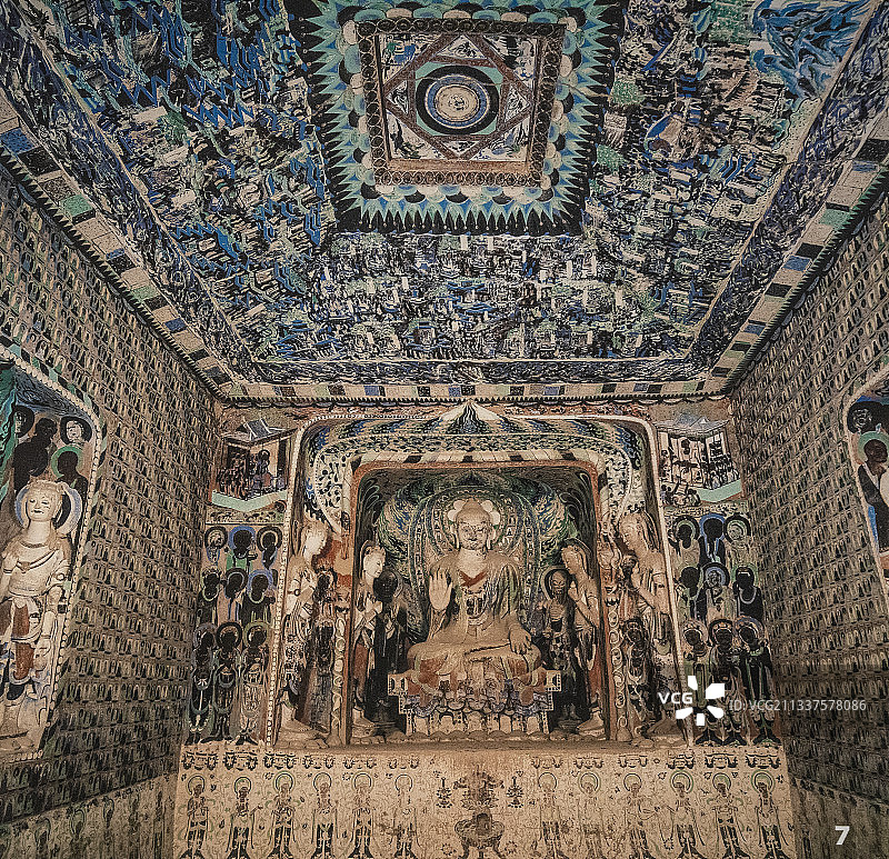 敦煌莫高窟壁画与造像图片素材