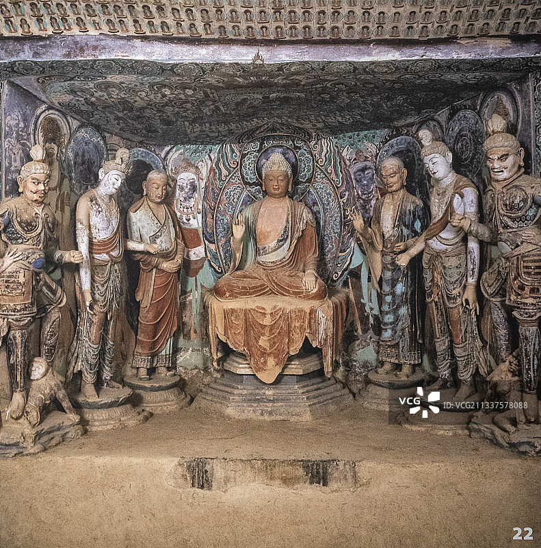 敦煌莫高窟壁画与造像图片素材