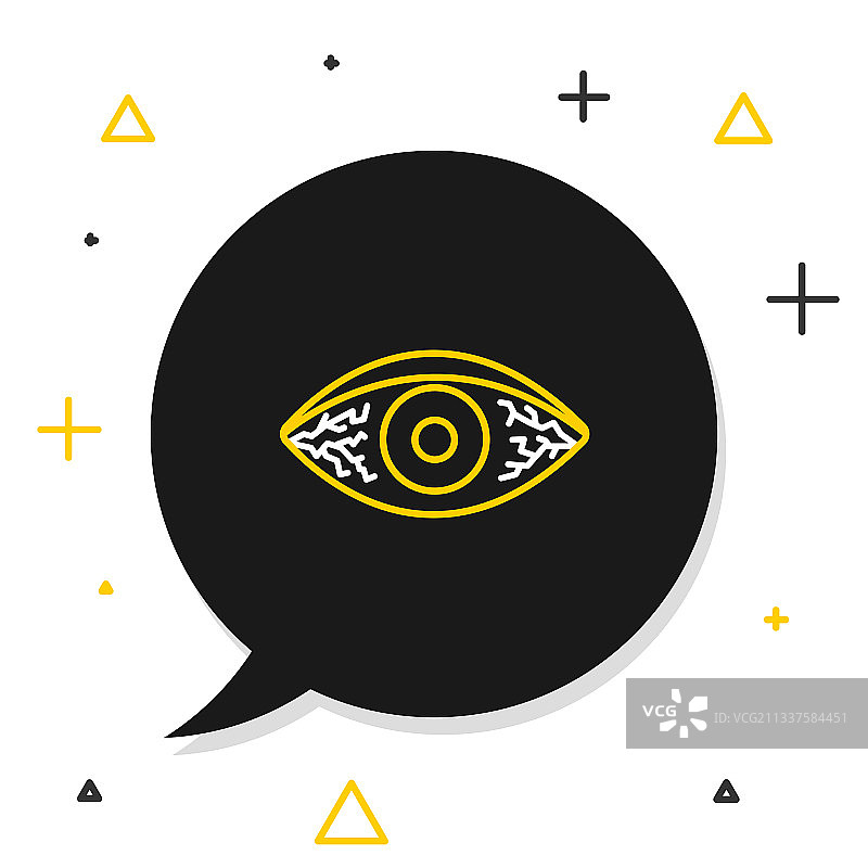 病毒性细菌或引起的线条红眼图片素材