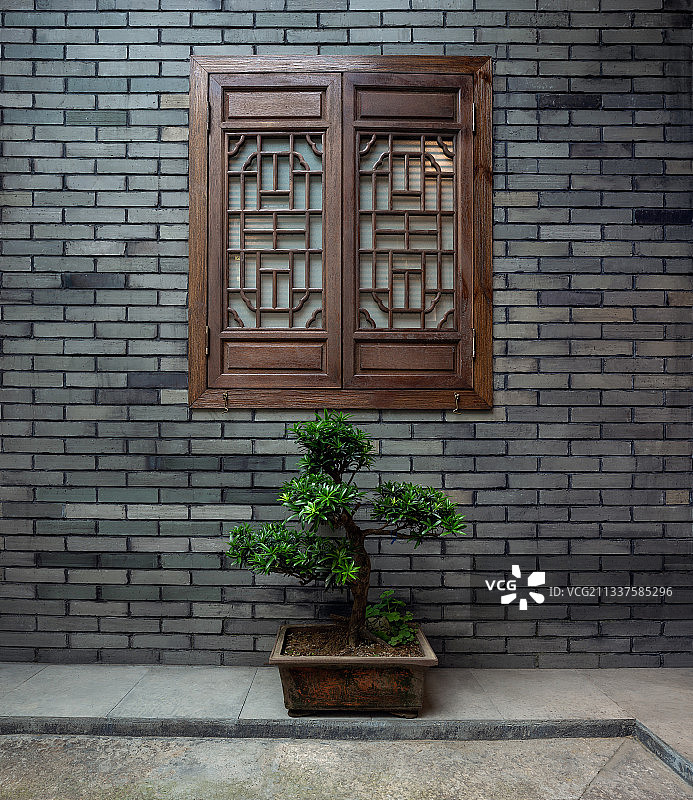 古老民宿建筑特写图片素材