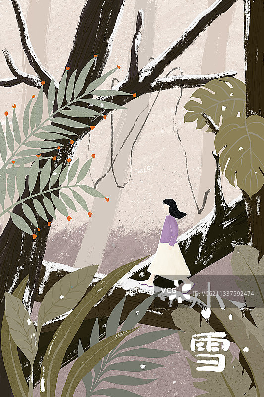 24节气之小雪图片素材