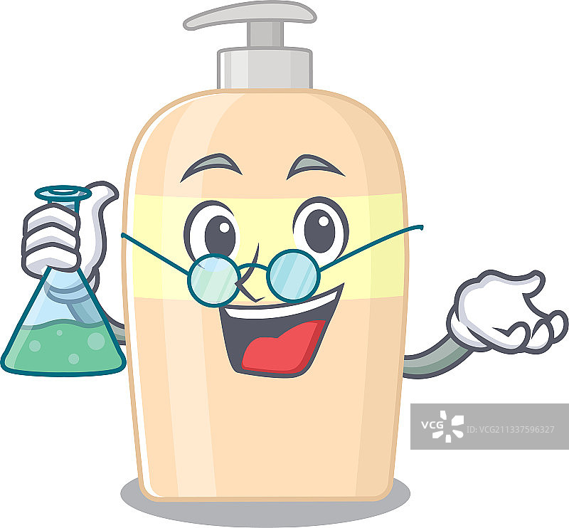 卡通人物：聪明的教授图片素材