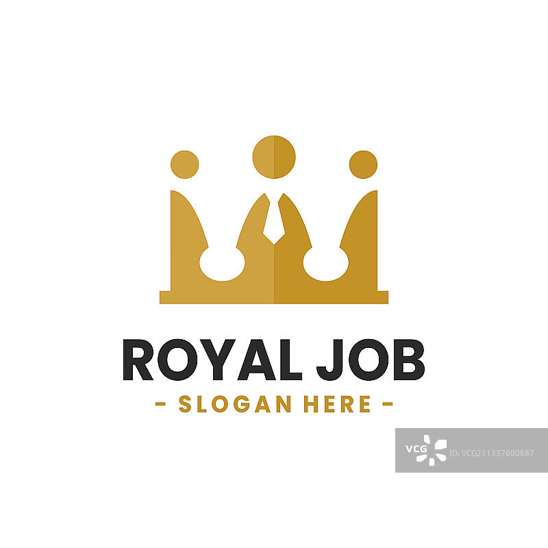 皇家职业标志设计（皇冠与人物）图片素材