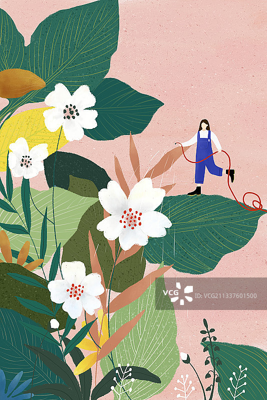 一个人图片素材