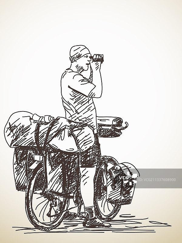 骑自行车的人图片素材