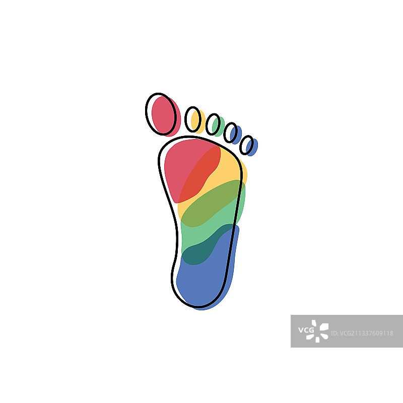 足部Logo设计图片素材