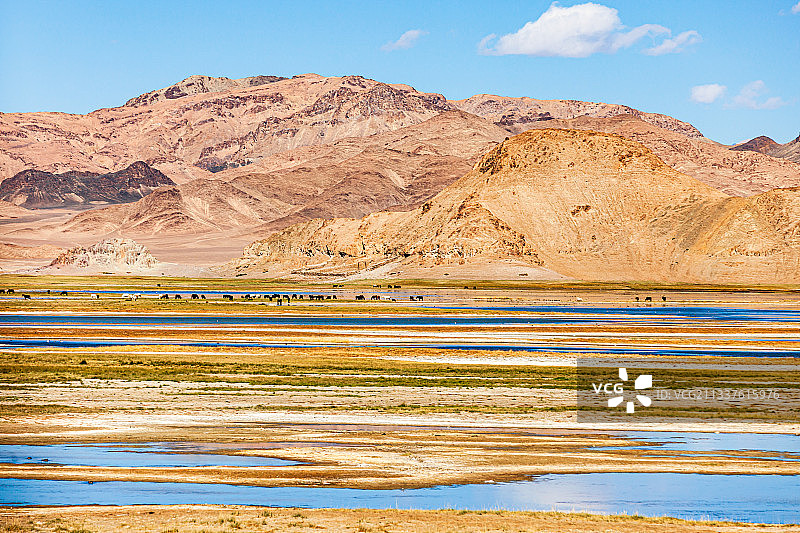 班公湖风光图片素材