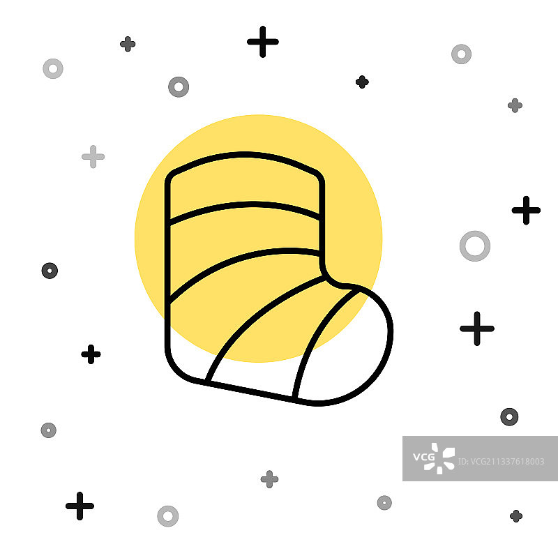 石膏模型骨折腿部医疗素材图片素材