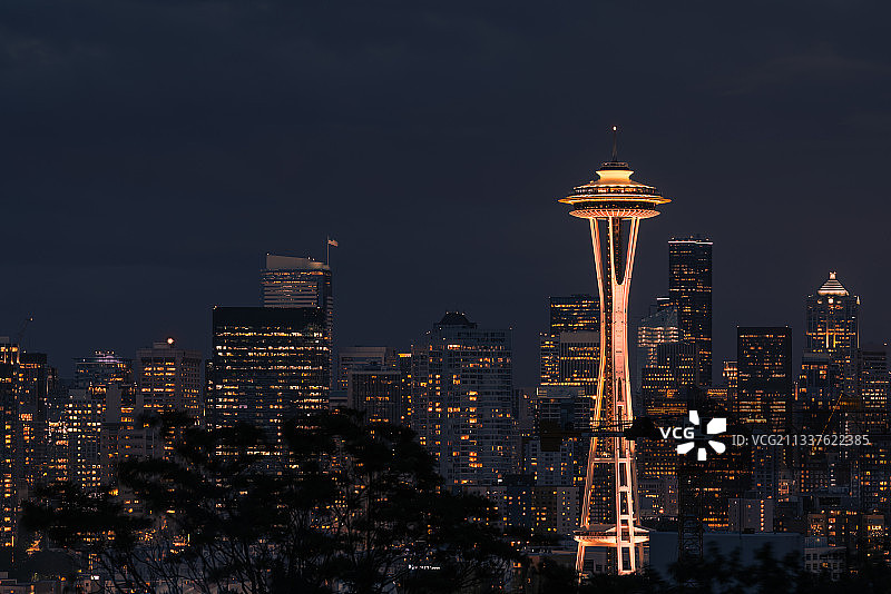 美国西雅图太空针图片素材