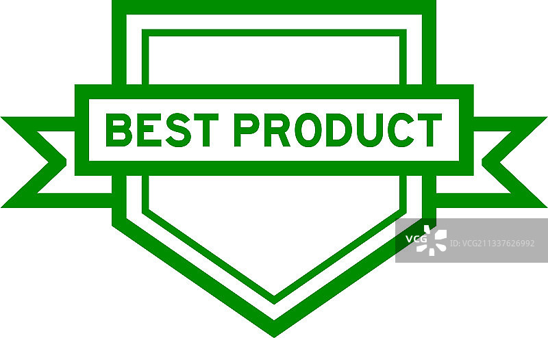 绿色复古五边形标签banner图片素材