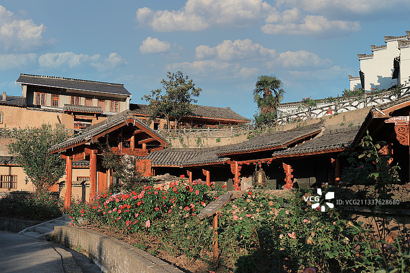 云和赤石玫瑰小镇图片素材