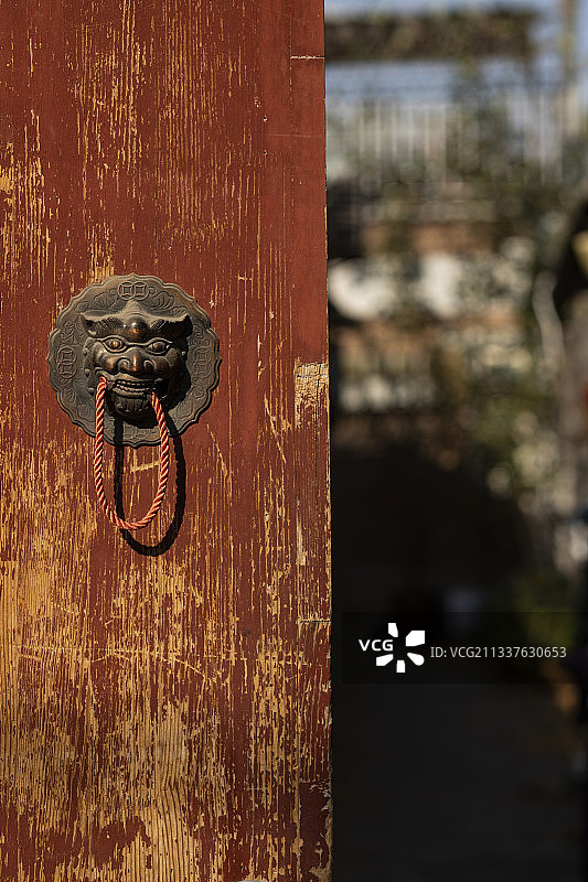 胡同的门图片素材