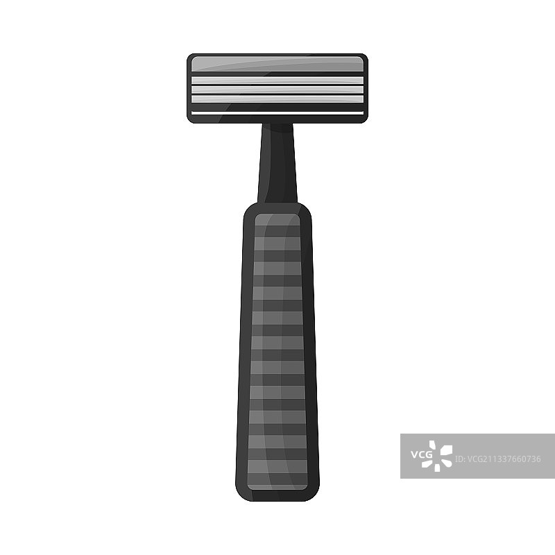 隔离物体剃须刀和安全图标网页图片素材