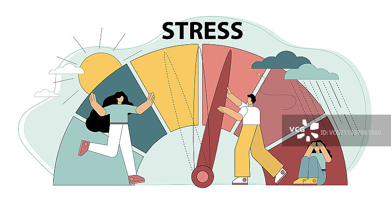 情绪超负荷压力概念图片素材