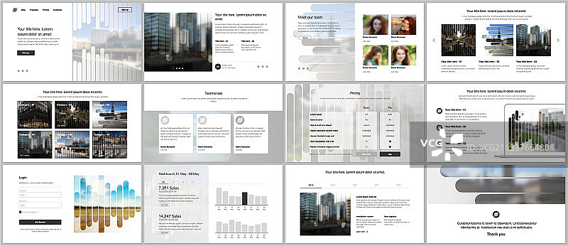 网站设计演示的模板图片素材