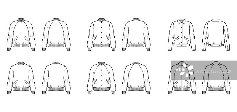 工装夹克的技术时尚图片素材