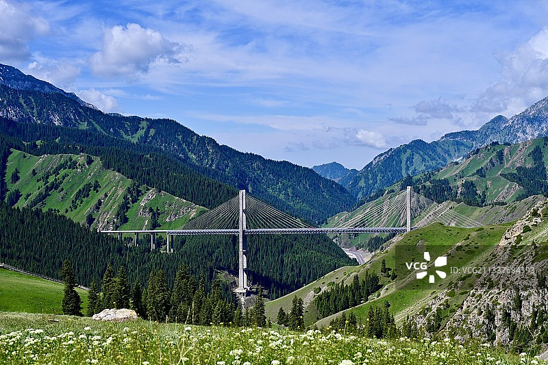 果子沟大桥图片素材