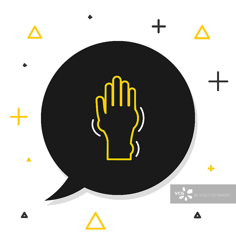 手部银屑病或湿疹图标图片素材