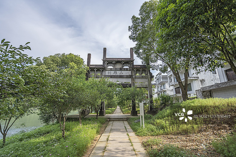 安徽歙县雄村景区拍摄图片素材