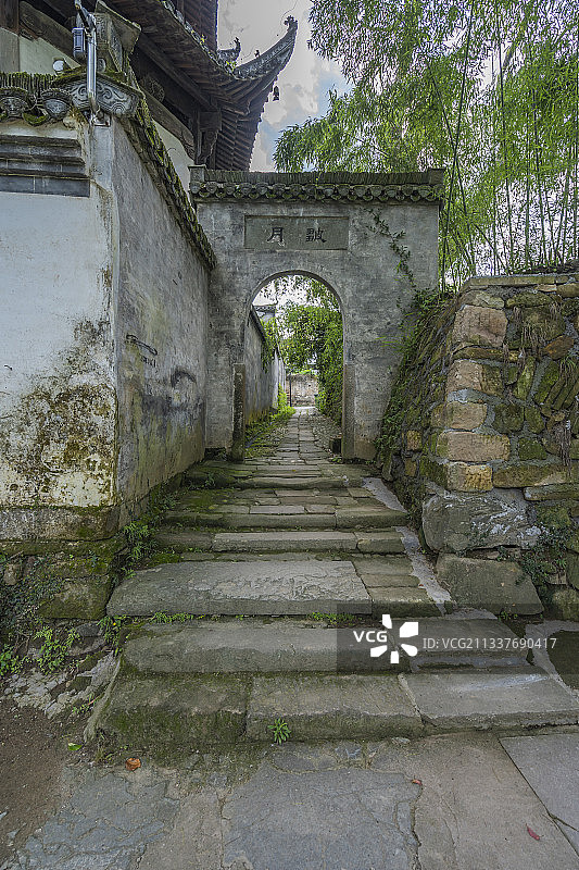 安徽歙县雄村景区拍摄图片素材