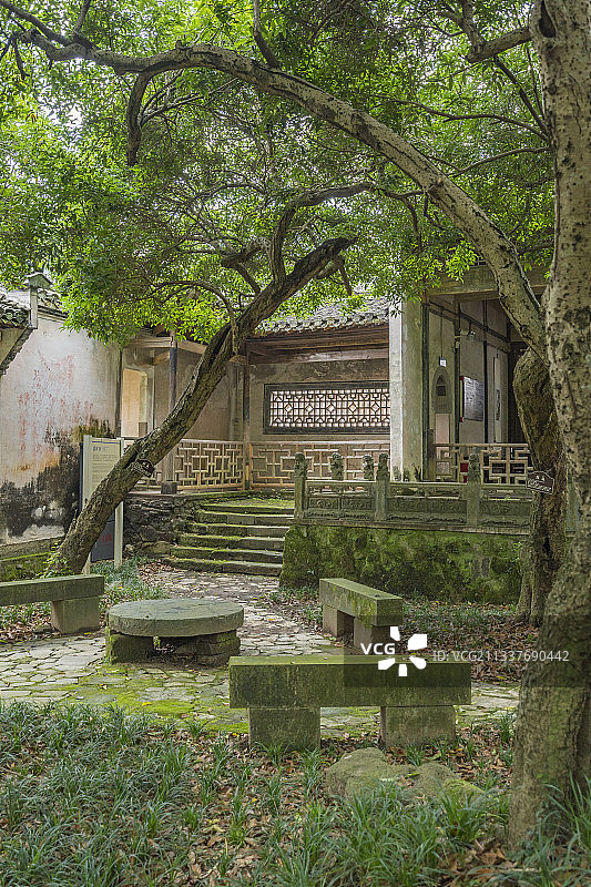 安徽歙县雄村景区拍摄图片素材