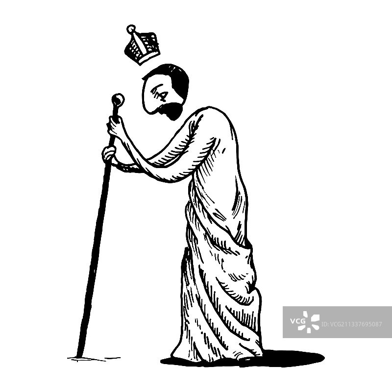 旅途中停下来的疲惫旅行者图片素材