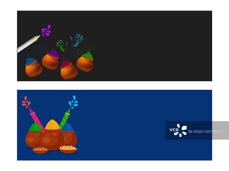 社交媒体header或banner设计与泥浆图片素材