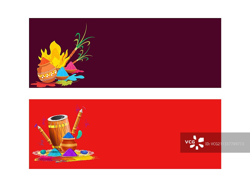 洒红节元素及文本空间图片素材