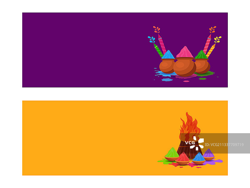 紫色社交媒体页眉或banner设计图片素材