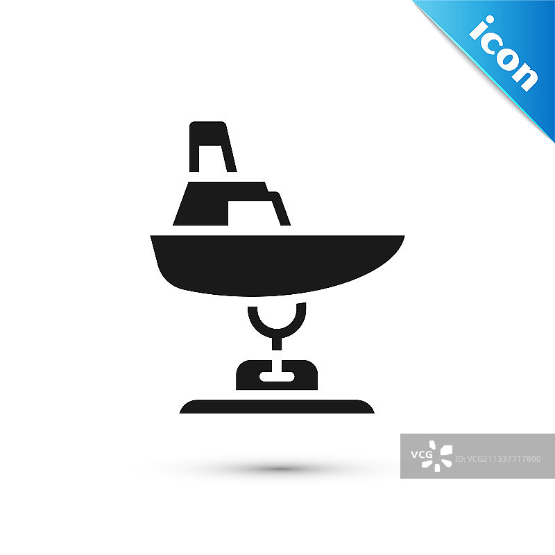 操场灰色秋千船图标图片素材