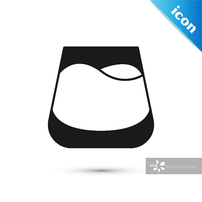 白色背景上的灰色玻璃威士忌图标图片素材