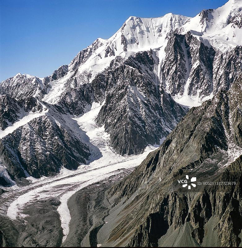 山脉，哈萨克斯坦，亚洲图片素材