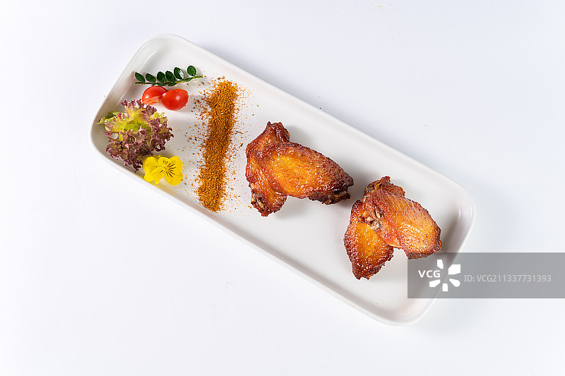 高级奥尔良烤鸡翅图片素材