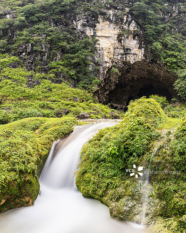 山间小溪图片素材