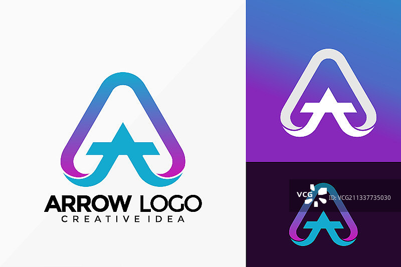 字母A箭头商业logo设计图片素材