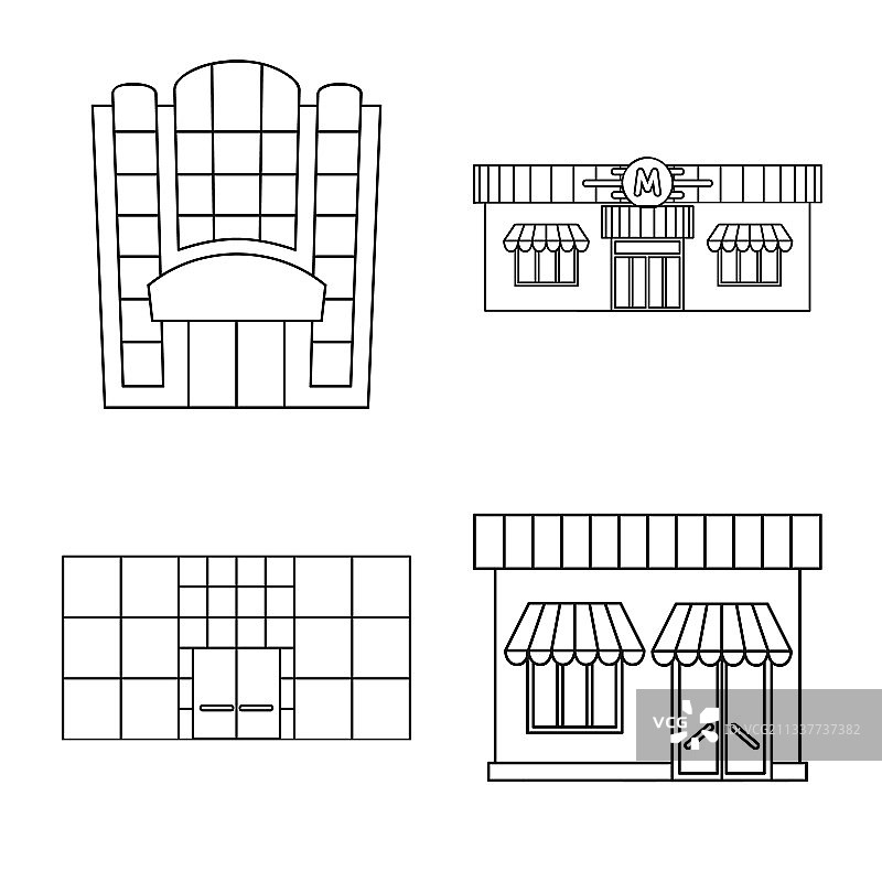 超市与建筑图片素材