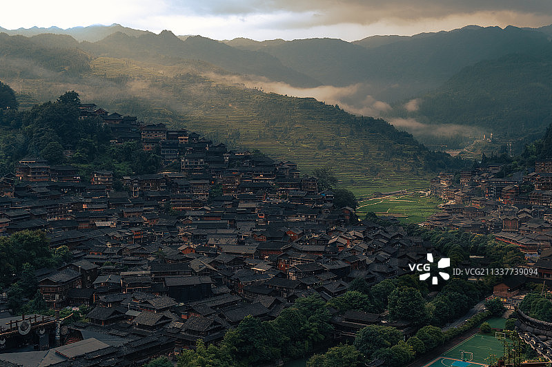 西江苗寨图片素材