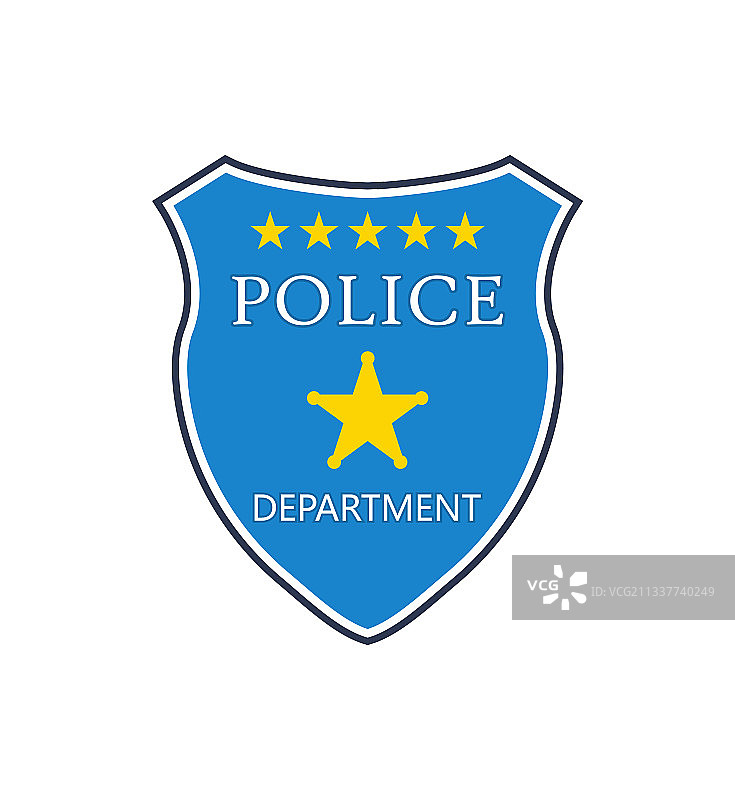 警徽盾牌部门徽章图片素材