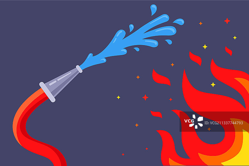 消防水带灭火图片素材