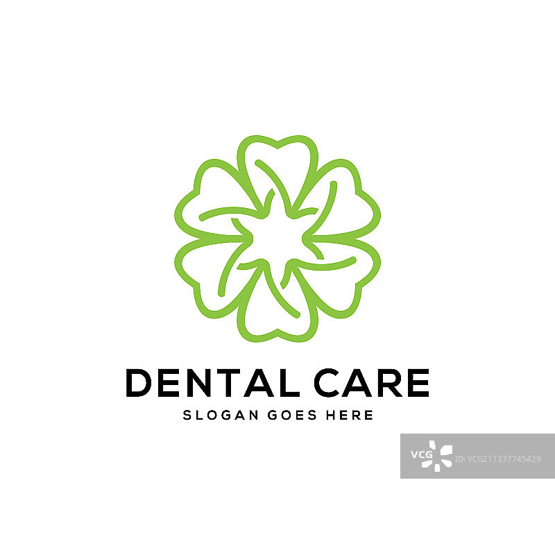 牙科护理Logo模板图片素材