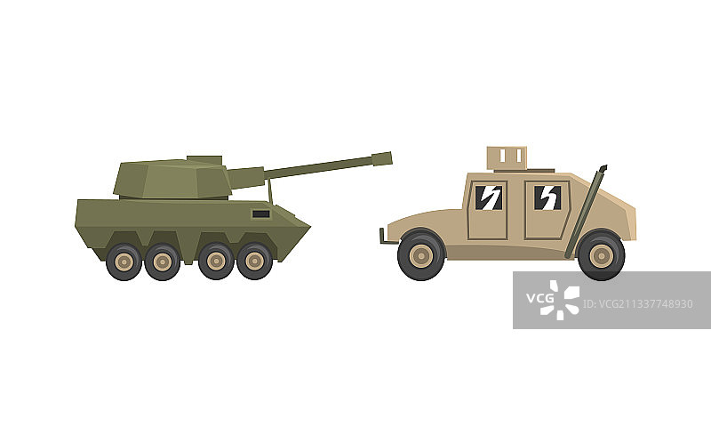 重型特种运输装甲车队图片素材