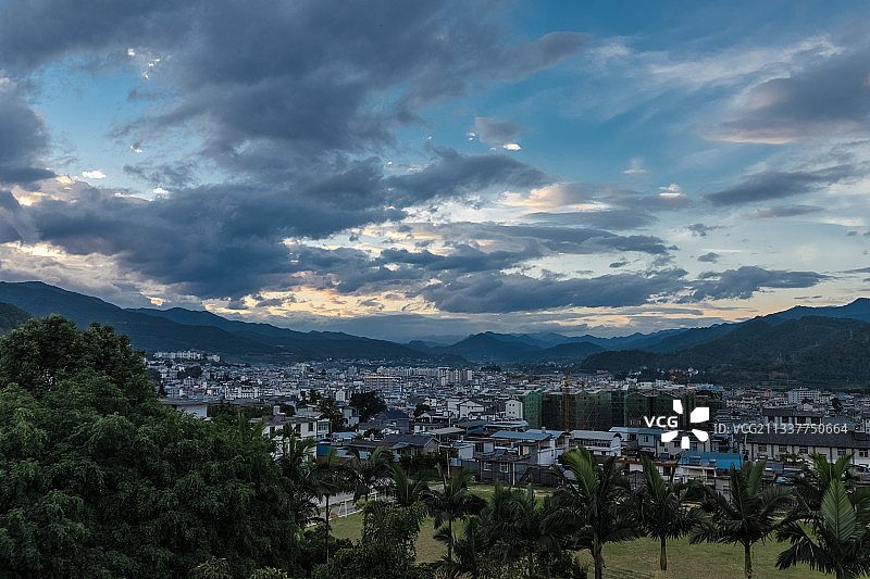 云南省景东彝族自治县县城图片素材