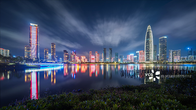 深圳南山夜景图片素材