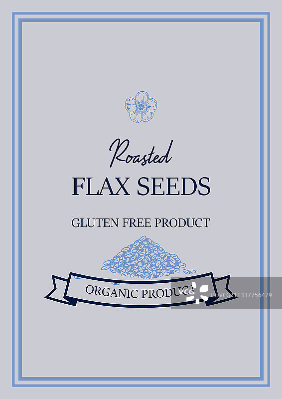 手绘亚麻竖版设计草图图片素材