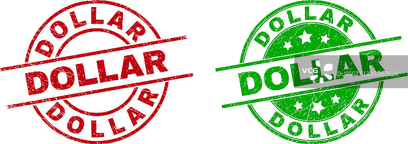 使用橡胶纹理的美元圆形水印图片素材