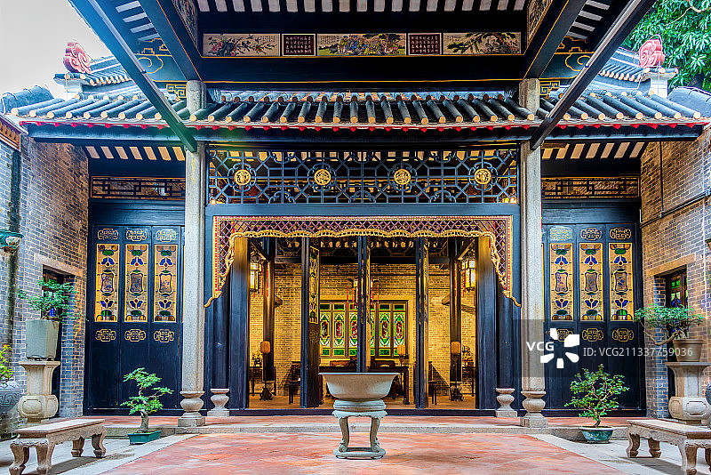 中国广东佛山梁园群星草堂图片素材