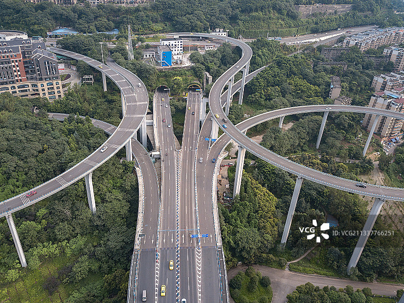 重庆市菜园坝长江大桥铜元局立交桥图片素材